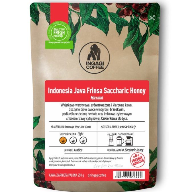 Kawa Indonesia Java Frinsa Saccharic Honey